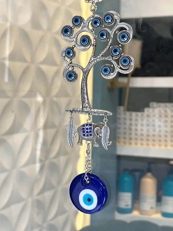 Blue_&_Silver_Hanging_Tree_Pendant_Decoration,_Door_And_Car_Hanging_Ornament