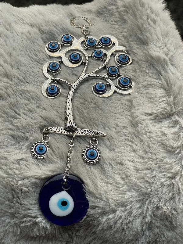 Blue_&_Silver_Hanging_Tree_Pendant_Decoration,_Door_And_Car_Hanging_Ornament