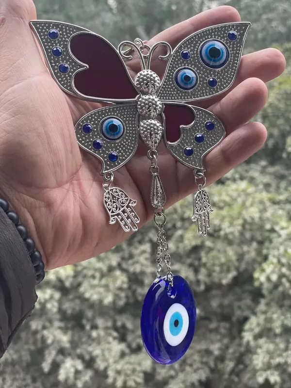 _Home_Decor_Evil_Eye_Hanging_for_Diwali_Gifts/Door_Hanging_Butterfly_Pendant_Car_Decoration,_Wall/Door_Hanging_Ornament_Amulet_for_Car,_Home_and_Office_for_Protection_and_Blessing