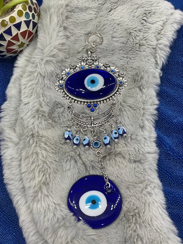 _Feng_Shui_Vastu_Blue_Big_Glass_Evil_Eye_Door/Wall_Hanging_Antique_for_Diwali_Gifts,_Nazar_Suraksha_Amulet_Decoration_Home/Office