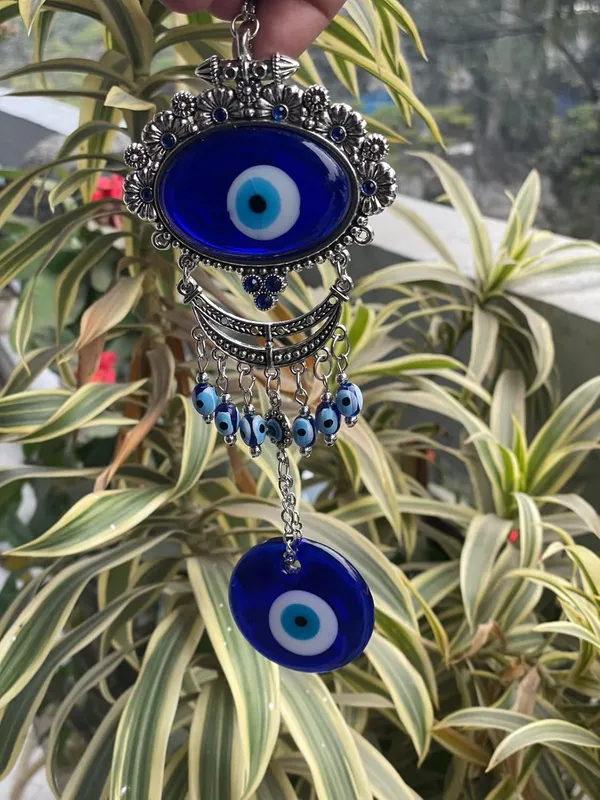 _Feng_Shui_Vastu_Blue_Big_Glass_Evil_Eye_Door/Wall_Hanging_Antique_for_Diwali_Gifts,_Nazar_Suraksha_Amulet_Decoration_Home/Office