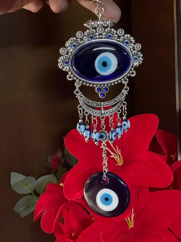 _Feng_Shui_Vastu_Blue_Big_Glass_Evil_Eye_Door/Wall_Hanging_Antique_for_Diwali_Gifts,_Nazar_Suraksha_Amulet_Decoration_Home/Office