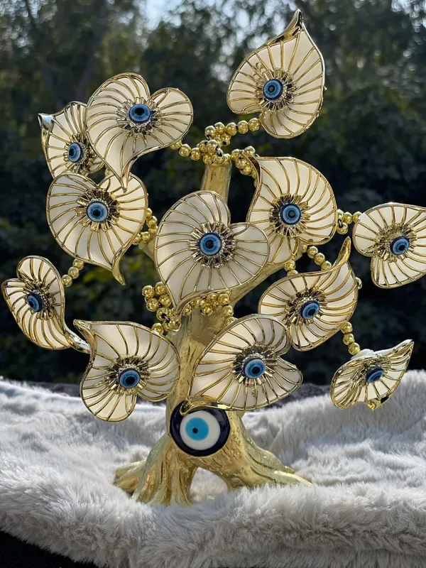 Blue_&_Silver_Golden_Betel_Leaves_With_Evil_Eye_Lucky_Tree,_Turkish_Evil_Eyes_Amulet_Metal_Table_Centerpiece_Ornament_For_Home_Office_Decor_24_Cm