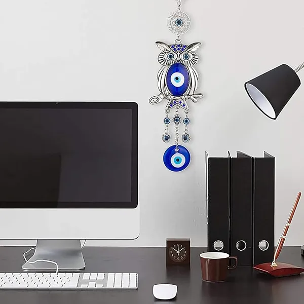 BLUE_BEADS_Evil_Eye_Lucky_Owl_Pendant_Design_Prevent_Bad_Energy_Bring_Wealth_Fortune_Coloured_Glaze_Alloy_Evil_Eye_Hanging_Ornament,Evil_Eye_Decor,Evil_Eye_Car_Ornament_(Owl_Design)