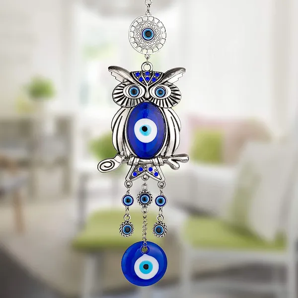 BLUE_BEADS_Evil_Eye_Lucky_Owl_Pendant_Design_Prevent_Bad_Energy_Bring_Wealth_Fortune_Coloured_Glaze_Alloy_Evil_Eye_Hanging_Ornament,Evil_Eye_Decor,Evil_Eye_Car_Ornament_(Owl_Design)