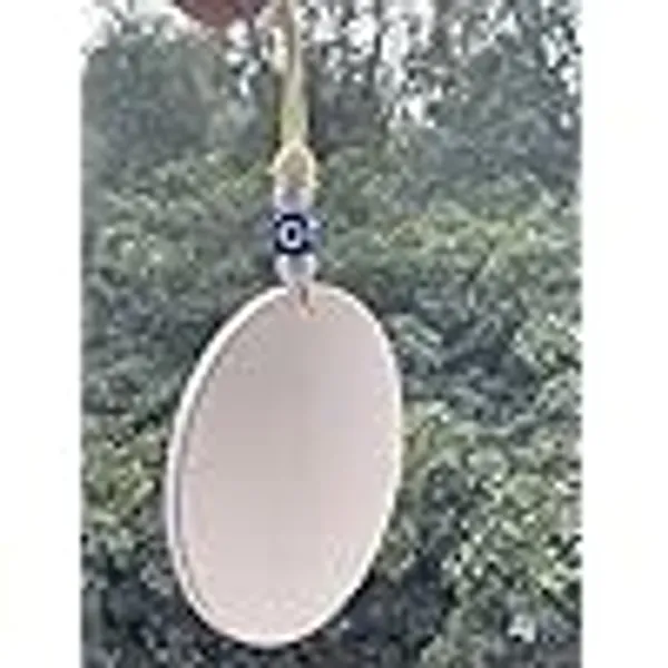 BLUE_BEADS_Home_Decor_Evil_Eye_Hanging_White_Butterfly_Print_with_Turkish_Feng_Shui_Vastu_Blue_Glass_Evil_Eye_Door_Hanging_Nazar_batu_Protection_Good_Luck_Gifting_Home/Office