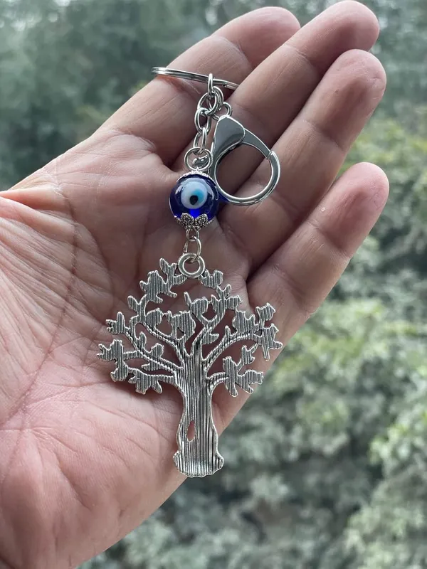 Pack_Of_2_Blue_&_Silver_Tree_Shape_Pendant_With_Evil_Eye_Keychain_Crystal_Alloy_Keyring_For_Men_And_Women