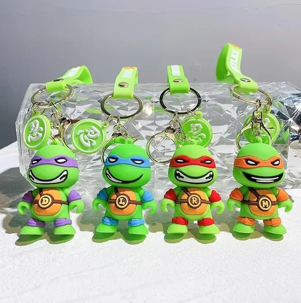 Pack_of_2_Pcs_BLUE_BEADS_Multi_Color_3D_Cute_Trending_Turtle_Cartoon_Keychain_with_Loop_and_Hook_Key_Chain_Key_Chain_|_Silicone_(_Any_Colour)