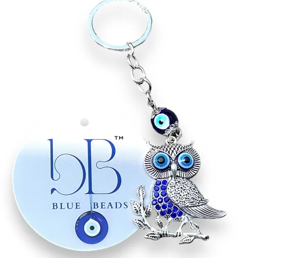Pack_Of_2_Blue_&_Silver_Original_And_Evil_Eye_Keychain_For_Bike/Car_Gifting_With_Key_Ring_AntiRust