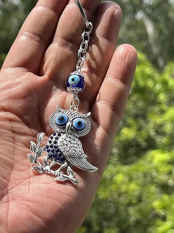 Pack_Of_2_Blue_&_Silver_Original_And_Evil_Eye_Keychain_For_Bike/Car_Gifting_With_Key_Ring_AntiRust