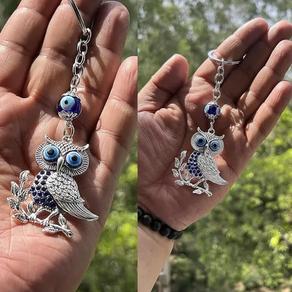 Pack_Of_2_Blue_&_Silver_Original_And_Evil_Eye_Keychain_For_Bike/Car_Gifting_With_Key_Ring_AntiRust