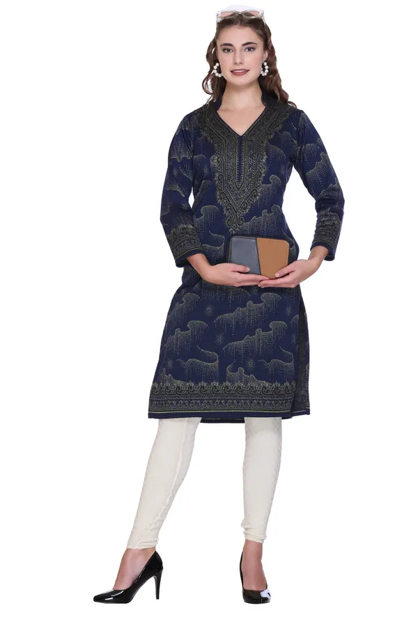 REBECCA_Women_Printed_Straight_Kurta_(Blue)