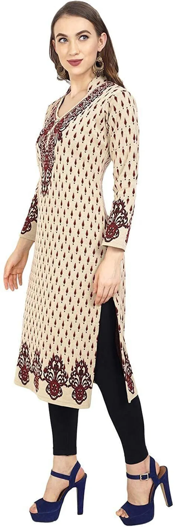 Rosary_Women_Printed_Straight_Kurta_(Beige)