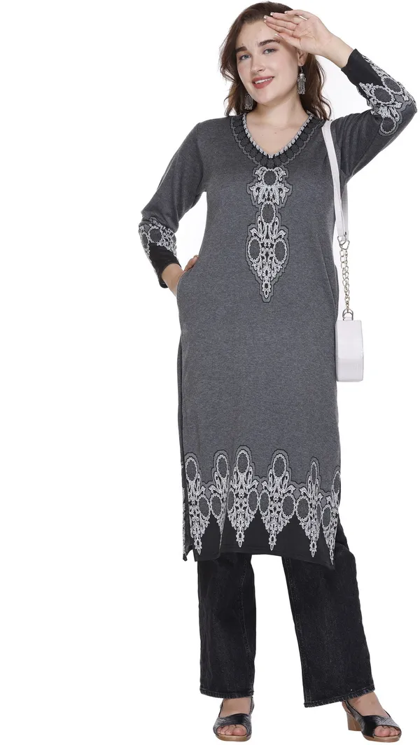Rosary_Women_Printed_Straight_Kurta_(Black)