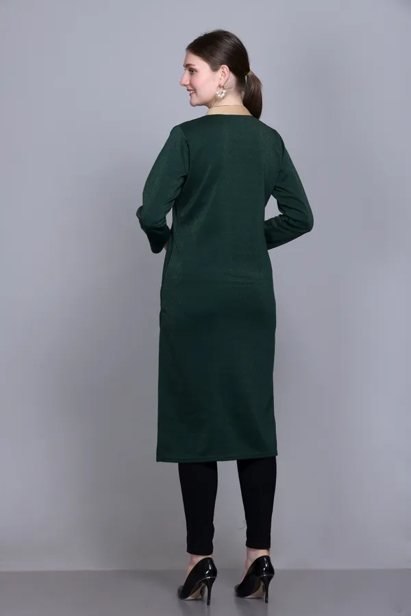 Rosary_Women_Solid_A-line_Kurta_(Green)
