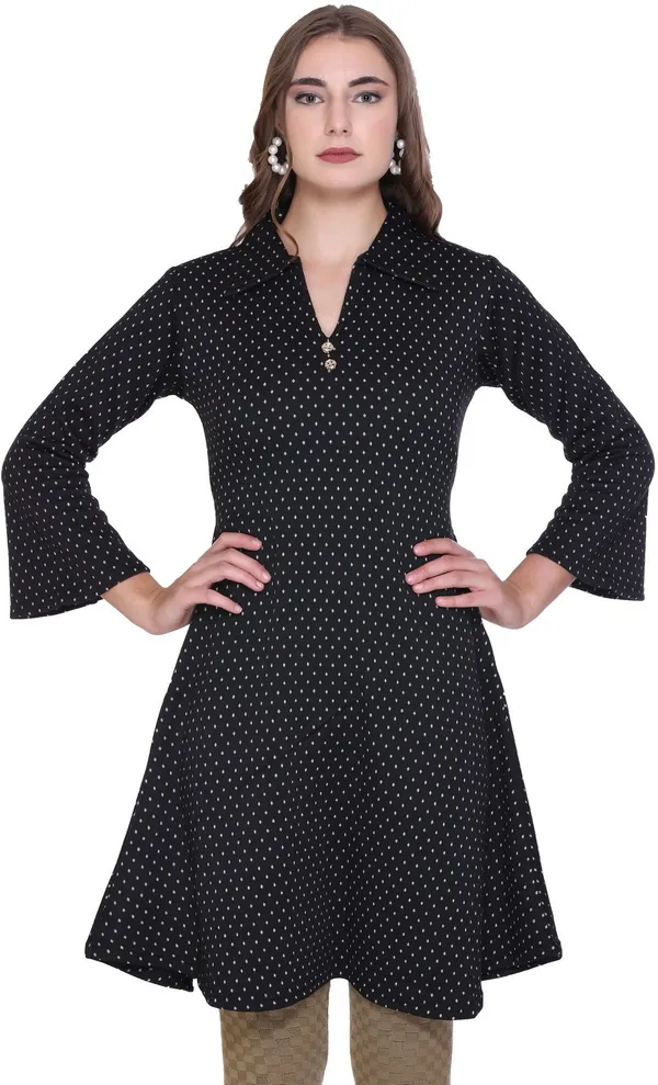 Rosary_Women_Printed_A-line_Kurta_(Gold)
