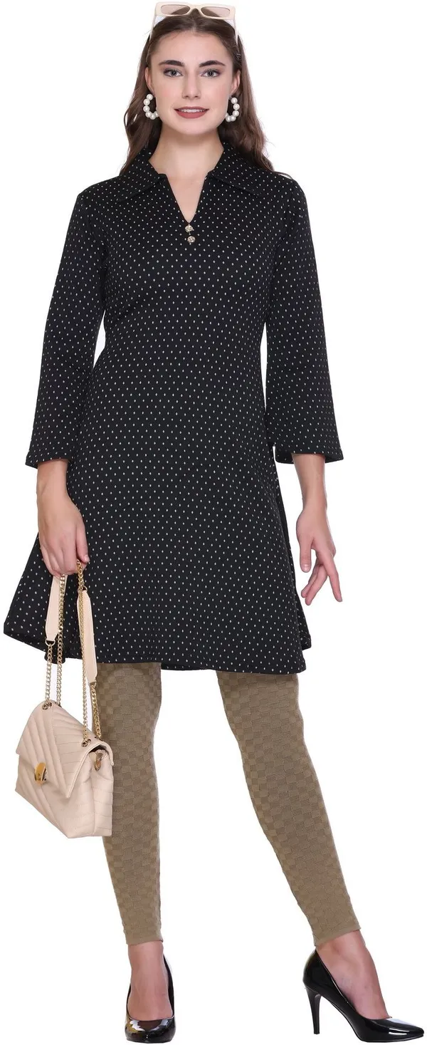 Rosary_Women_Printed_A-line_Kurta_(Gold)