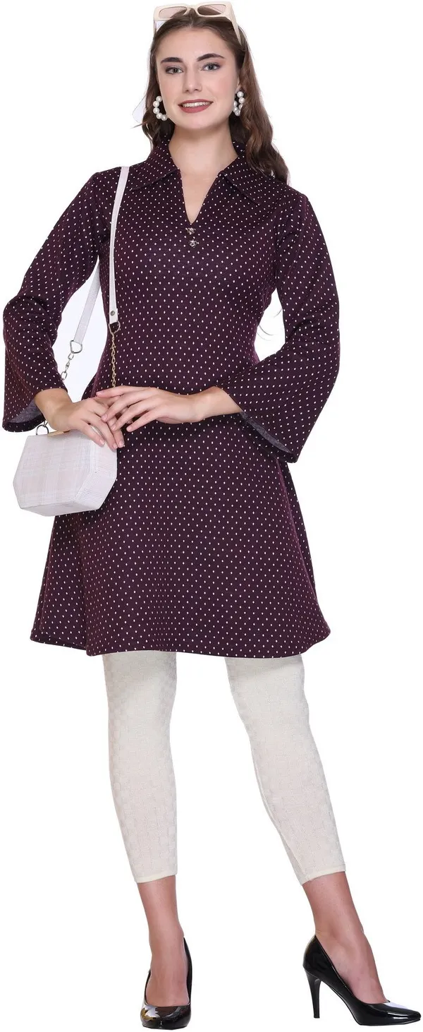 Rosary_Women_Printed_A-line_Kurta_(Maroon)