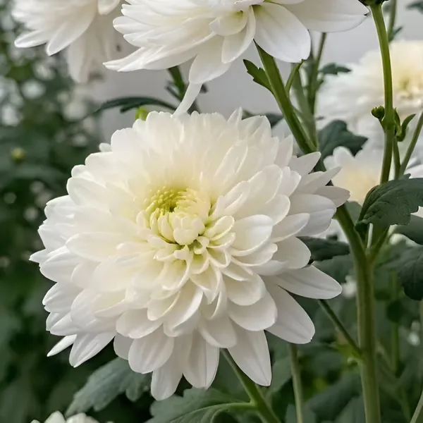 Chrysanthemum_Elegant_White_Premium_Blooming_Plant_(Chandramallika)_Pack_Of__-_1