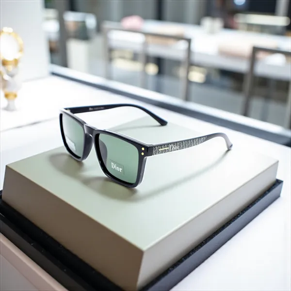 SwamiRaj_EyeWorld_Square_Sunglasses,_Medium,_Polarized_UV_Lens,_Glossy_Finish,_Lightweight_Frame_(_Black_with_Green)
