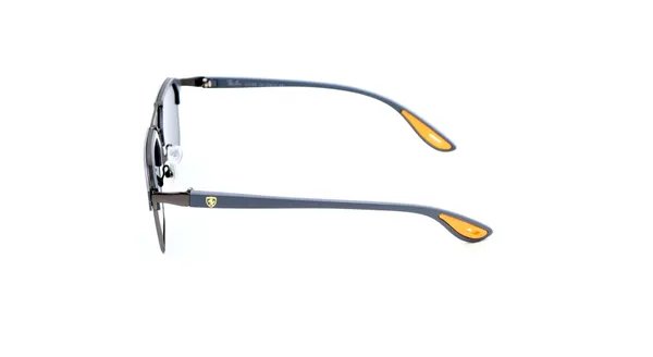 SwamiRaj_EyeWorld_Flat_Sunglasses,_Medium,_Full_Black_Polarized_Lens,_Grey_Metal-Acetate_Frame_(Black)