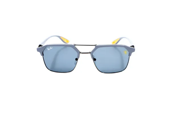 SwamiRaj_EyeWorld_Flat_Sunglasses,_Medium,_Full_Black_Polarized_Lens,_Grey_Metal-Acetate_Frame_(Black)