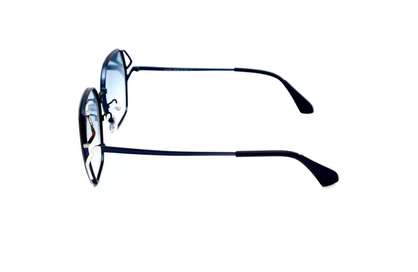 SwamiRaj_EyeWorld_Hexagon_Sunglasses_with_Rich_Looks_(Titanium_Frame,_Dual_Shaded_Polycarbonate_Lens,_UV_Protected)_(Blue_Matt)