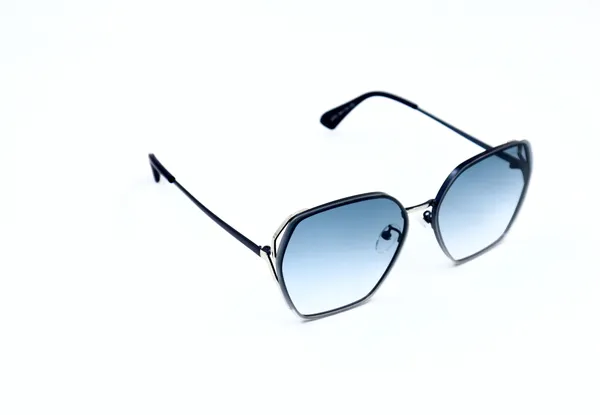 SwamiRaj_EyeWorld_Hexagon_Sunglasses_with_Rich_Looks_(Titanium_Frame,_Dual_Shaded_Polycarbonate_Lens,_UV_Protected)_(Blue_Matt)