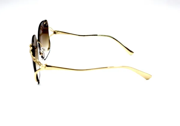SwamiRaj_EyeWorld_Rimless_Golden_with_Brown__Hexagonal_Rimless_Sunglasses_(Titanium_Frame,_Brown_Shaded_Polycarbonate_Lens,_UV_Protected)_(58073_Golden_with_Brown)