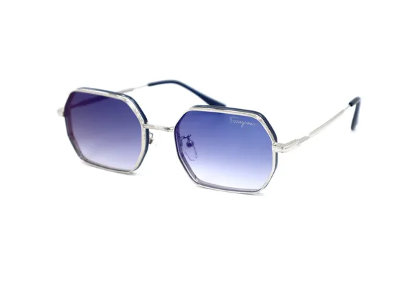 SwamiRaj_EyeWorld_Dual_Metal_Hexagonal_Sunglasses_Titanium_Frame,_Blue_Shaded_Polycarbonate_Lens_with_Blue_Mercury,_UV_Protected_Ideal_for_Men_&_Women_(Fernango_H5585)