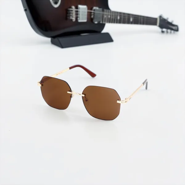 SwamiRaj_EyeWorld_Rimless_Rose_Gold_with_Brown_Rimless_Sunglasses_with_Titanium_Frame,_&_UV_Protected_Polycarbonate_Lens_Ideal_for_Men_&_Women_(JS_78943_Golden_with_Brown)