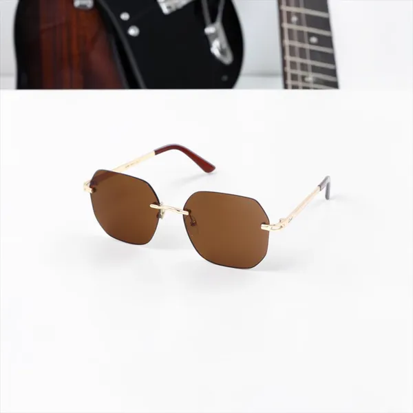 SwamiRaj_EyeWorld_Rimless_Rose_Gold_with_Brown_Rimless_Sunglasses_with_Titanium_Frame,_&_UV_Protected_Polycarbonate_Lens_Ideal_for_Men_&_Women_(JS_78943_Golden_with_Brown)