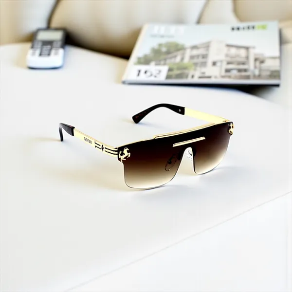 SwamiRaj_EyeWorld_Flat_One-Piece_Sunglasses_(Polycarbonate_Lens,_Dual_Shaded,_UV_Protected)_–_Unisex