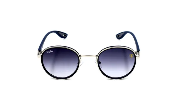 Navy_Blue_with_Silver_Ray-Ban_with_Ferrari_Addition_Round,_Medium,_UV_Protected_Polycarbonate_Lens,__Navy_Blue_with_Silver_Metal-Acetate_Frame_with_Soft_Rubber_Grip,_Unisex_–_First_Copy