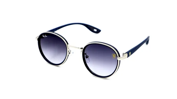Navy_Blue_with_Silver_Ray-Ban_with_Ferrari_Addition_Round,_Medium,_UV_Protected_Polycarbonate_Lens,__Navy_Blue_with_Silver_Metal-Acetate_Frame_with_Soft_Rubber_Grip,_Unisex_–_First_Copy