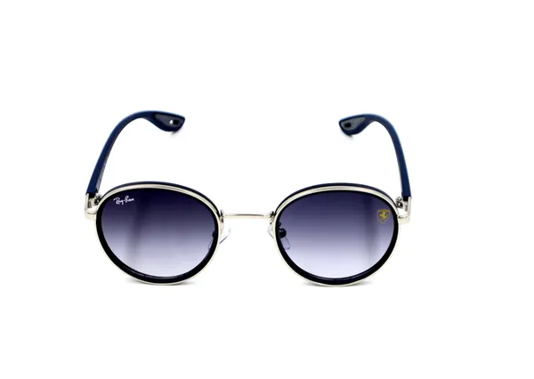 Navy_Blue_with_Silver_Ray-Ban_with_Ferrari_Addition_Round,_Medium,_UV_Protected_Polycarbonate_Lens,__Navy_Blue_with_Silver_Metal-Acetate_Frame_with_Soft_Rubber_Grip,_Unisex_–_First_Copy
