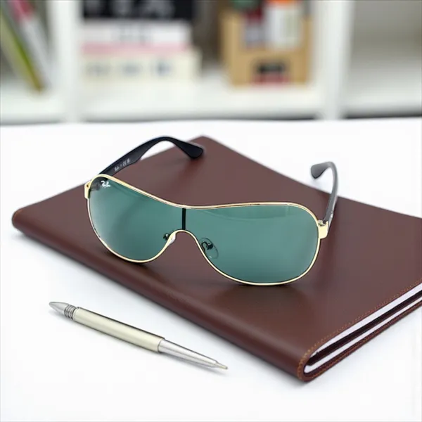 SwamiRaj_EyeWorld_One_piece_Sunglass_Golden_with_Black,_Polycarbonate_UV_Protected_Lens,_Unisex