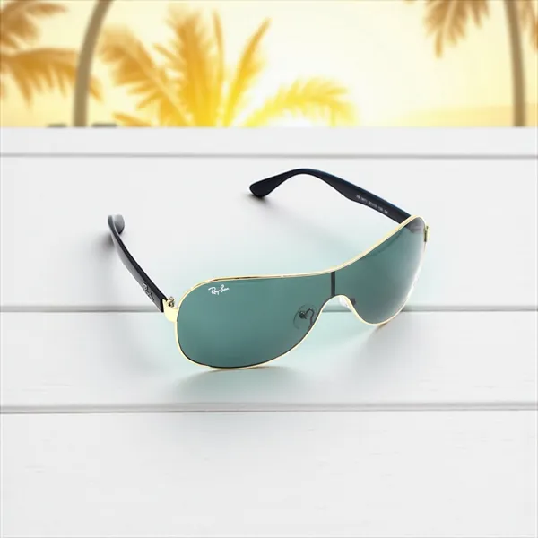 SwamiRaj_EyeWorld_One_piece_Sunglass_Golden_with_Black,_Polycarbonate_UV_Protected_Lens,_Unisex