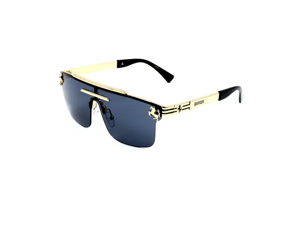 SwamiRaj_EyeWorld_Flat_One_Piece__Sunglass_for_Men_for_Rich_Looking_Golden_Frame_&_UV_Protected_Unbreakable_Polycarbonate_Lens