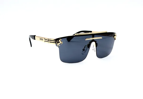 SwamiRaj_EyeWorld_Flat_One_Piece__Sunglass_for_Men_for_Rich_Looking_Golden_Frame_&_UV_Protected_Unbreakable_Polycarbonate_Lens