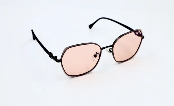 SwamiRaj_EyeWorld_Hexagon_Sunglasses_(Titanium_Frame,_Dual_Shaded_Polycarbonate_Lens,_UV_Protected)_(Pink)