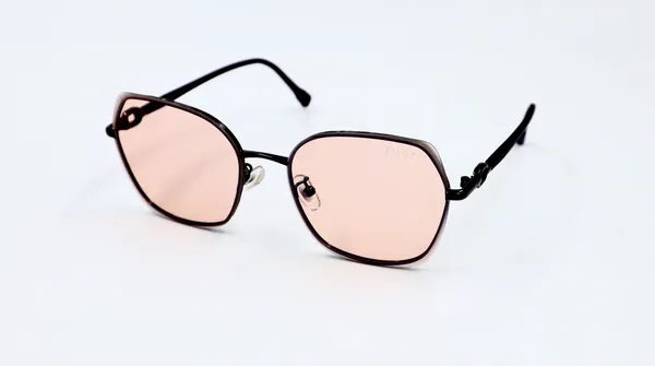 SwamiRaj_EyeWorld_Hexagon_Sunglasses_(Titanium_Frame,_Dual_Shaded_Polycarbonate_Lens,_UV_Protected)_(Pink)