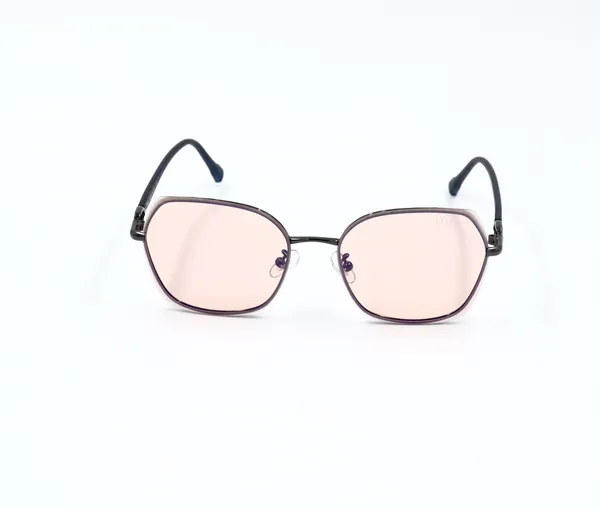 SwamiRaj_EyeWorld_Hexagon_Sunglasses_(Titanium_Frame,_Dual_Shaded_Polycarbonate_Lens,_UV_Protected)_(Pink)