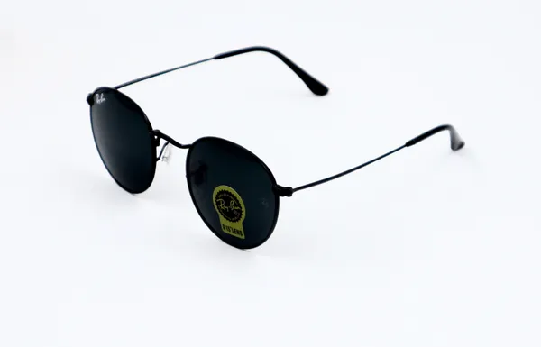 SwamiRaj_EyeWorld_Round_Sunglasses,_Medium,_UV_Protected_B2_Black_Glass_Lens,_Black_Titanium_Frame