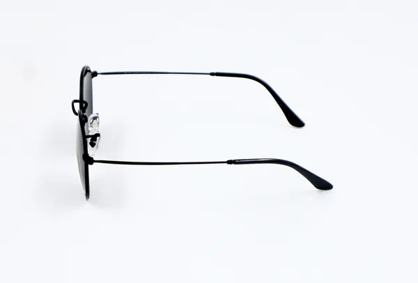 SwamiRaj_EyeWorld_Round_Sunglasses,_Medium,_UV_Protected_B2_Black_Glass_Lens,_Black_Titanium_Frame