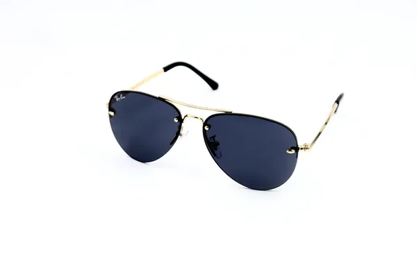 SwamiRaj_EyeWorld_Golden_with_Black_Aviator_Half_Rimless_Sunglasses_For_Men_&_Women_With_Very_Light_Weight_Titanium_Frame_&_UV_Protected_Polycarbonate_Lens