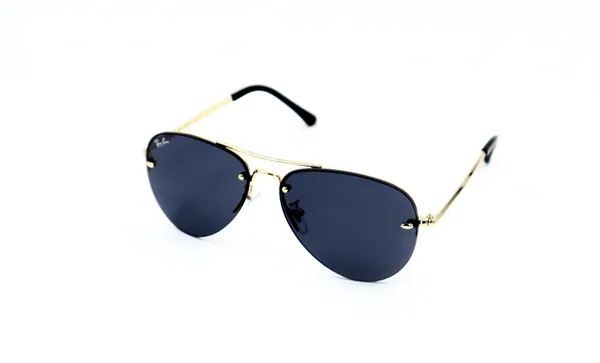 SwamiRaj_EyeWorld_Golden_with_Black_Aviator_Half_Rimless_Sunglasses_For_Men_&_Women_With_Very_Light_Weight_Titanium_Frame_&_UV_Protected_Polycarbonate_Lens