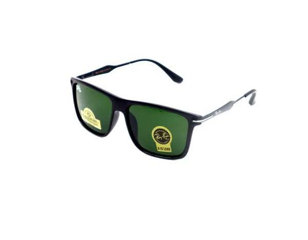 SwamiRaj_EyeWorld_Square_Glass_Fitted_Sunglasses_(Acetate_Frame,_UV_Protected_B2_Glass_Lens_)_(_3668_Black_with_Green)