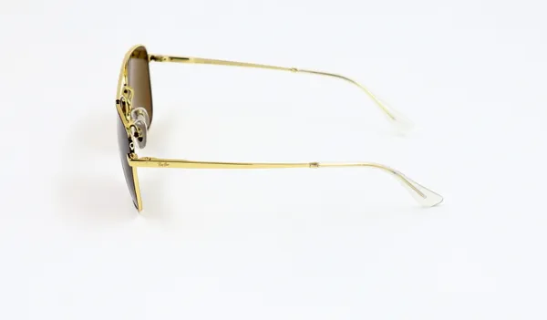 SwamiRaj_EyeWorld_Square_Glass_Fitted_Sunglasses_(Titanium_Frame,_UV_Protected_B2_Glass_Lens)_(_3588_Golden_with_Brown)