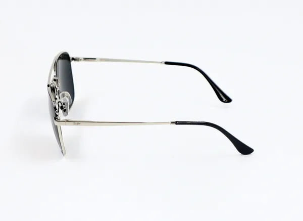 SwamiRaj_EyeWorld_Square_Glass_Fitted_Sunglasses_(Titanium_Frame,_UV_Protected_B2_Glass_Lens)_(3588_Silver_with_Black)